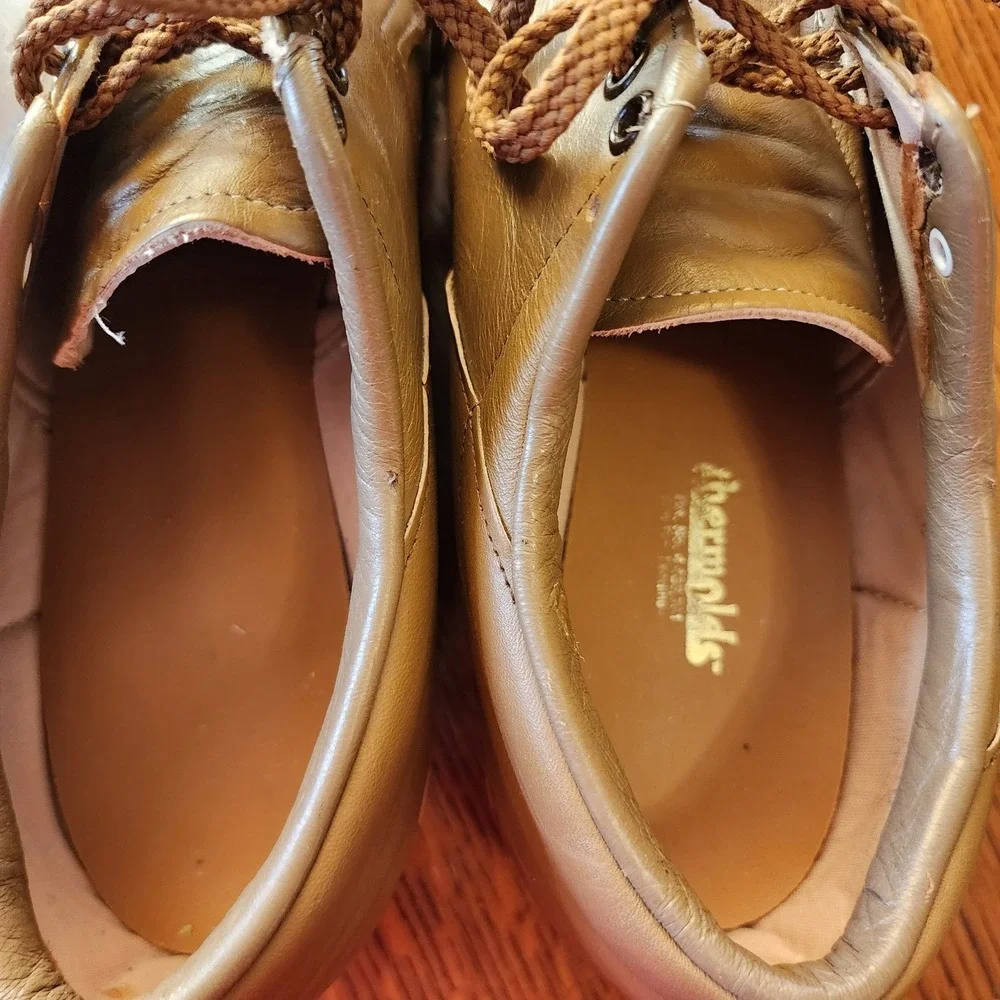 P. W. Minor Orthopedic Beige Lace Up Wedge Heel Comfort Shoe 8‎ Wide Inserts